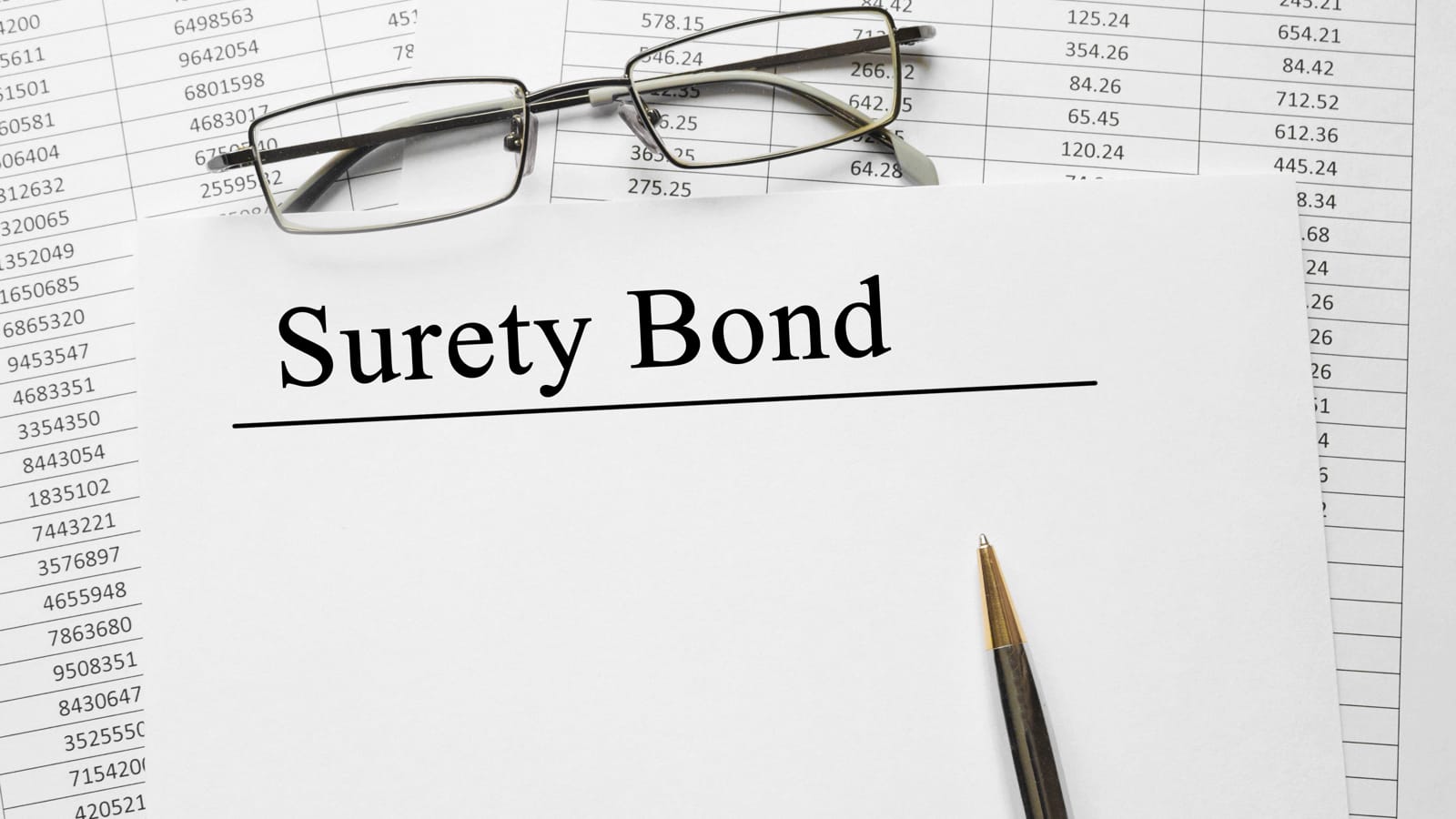 Surety bond document