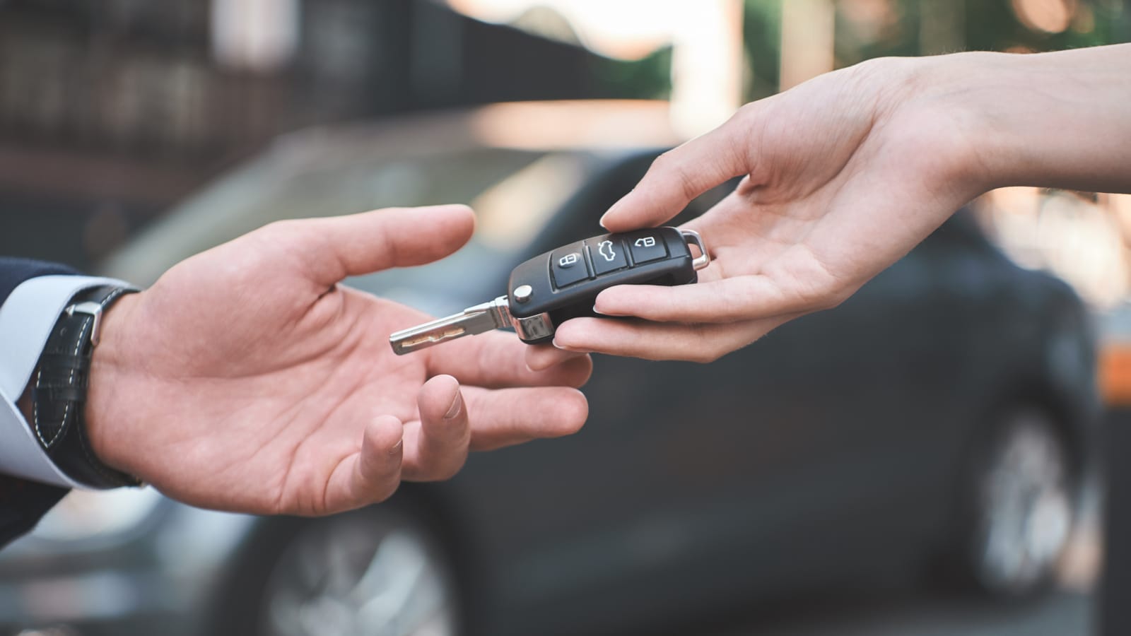 Handing off the keys to a new car