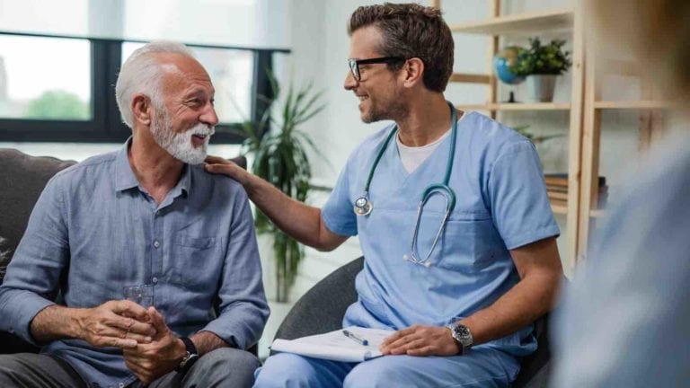 Patient visiting the doctor